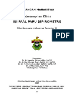 Manual CSL II Uji Faal Paru Spirometri