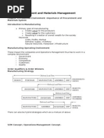 Procurement and Materials Management