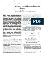 Ad Hoc Mobile Wireless Network Routing Protocols