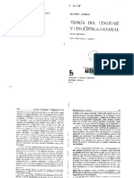 Coseriu Eugenio - Teoria Del Lenguaje y Linguistica General (Extracto)