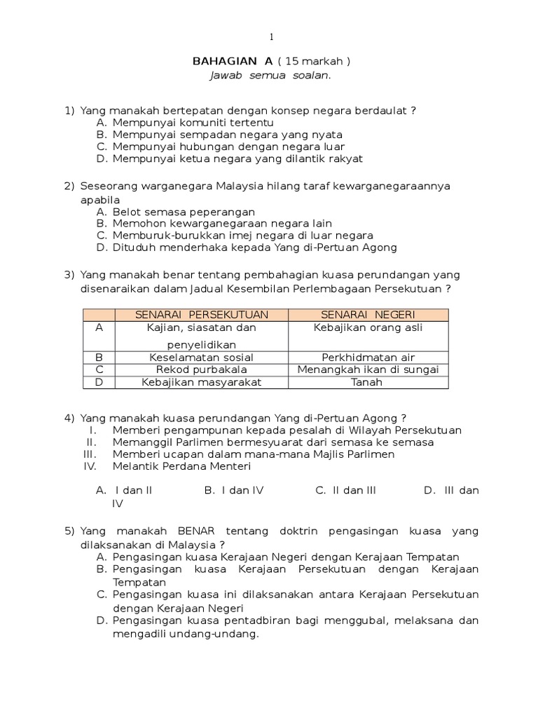 Soalan Pengajian Am Stpm Penggal 1 - Gambar Olo