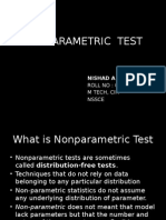 Nonparametric Test: Nishad A