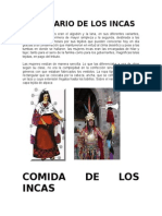 Vestuario de Los Incas