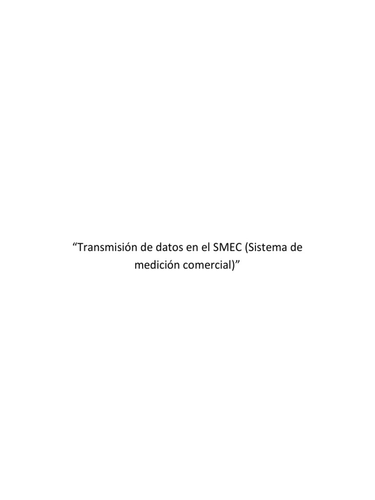 Conexión de Medidores en SMEC | PDF | Transformador | Módem