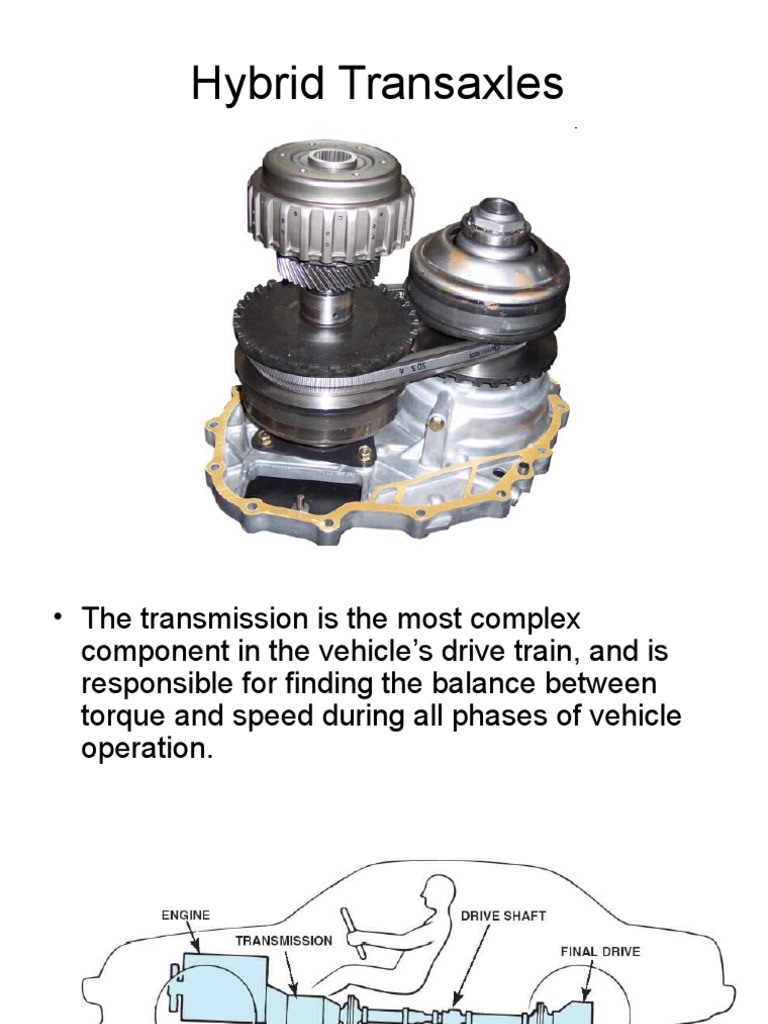 Hybrid Transaxles and Transmissions Transmission (Mechanics