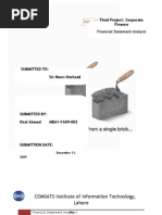 Lucky Cement Comparative Financial Statments Analysis