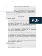 Contrato de Comisión Mercantil