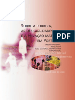 Sobre a Pobreza, As Desigualdades e a Privação Material Em Portugal