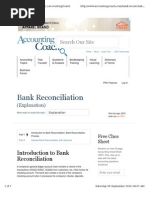 Bank Reconciliation