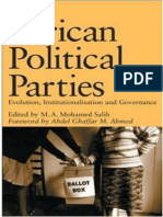 African Political Parties Evolution Institutionalisation and Governance