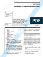 NBR 10898 - Sistema de Iluminacao de emergencia.PDF