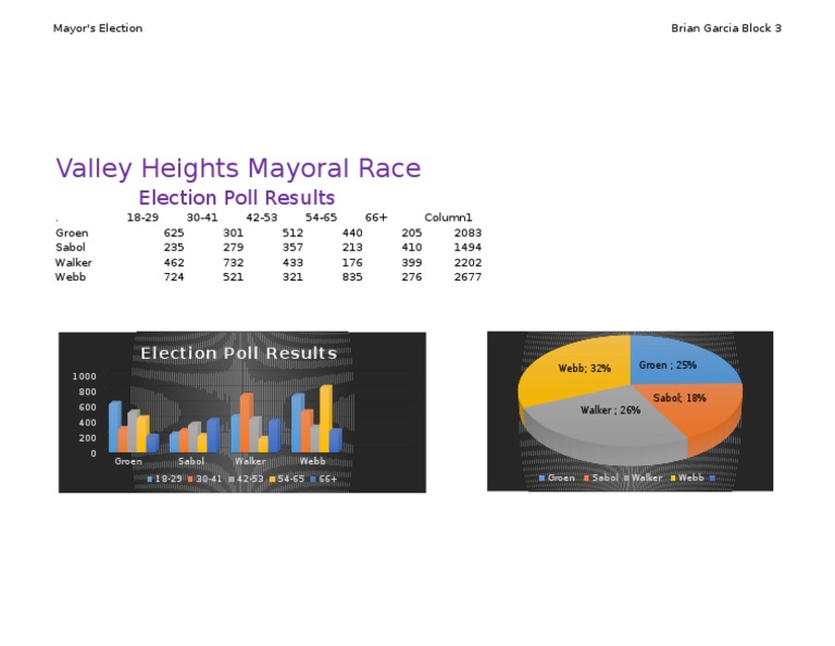 Valley Heights Election Polls | PDF