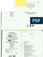 Sexo e Gênero _dicionário Crítico Do Feminismo