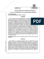 1 La Personalidad Juridica Del Consorcio en Venezuela