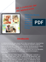 Alimentacion y Alimetacionnutricion Del Niño y Adolescente