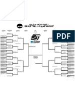 Men's NCAA Division III Basketball Bracket