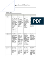 Grading Rubric