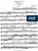 Sonata For Flute and Piano in E Minor Undine Op 167