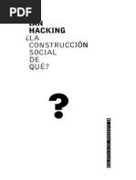 Ian Hacking - La Construccio - N Social de Que - Paido - S (2001 ...