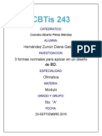 Tres Formas Normales De Base De Datos