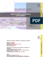 Analisis de La Provincia de Chepen: Facultad de Arquitectura Y Diseño Carrera de Arquitectura Y Urbanismo