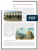 Principales Obras Arquitectónicas de Brunelleschi