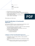 What Is Social Class?: Social Stratification: A Functionalist Approach