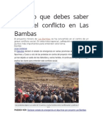 Todo Lo Que Debes Saber Sobre El Conflicto en Las Bambas