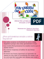 Didactica Para Enseñar Inglés a Niños