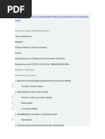 Assistência Social e Protecao Social