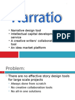 Narrative Design Tool - Intellectual Capital Development Service - A Creative Writers' Collaboration Tool - An Idea Market Platform