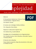 Revista Complejidad-25 - Enero - Marzo 2015