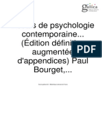 Essais de Psychologie Contemporaine - Paul Bourget