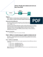 11.3.2.3 Práctica de Laboratorio: Prueba de La Latencia de Red Con Los Comandos Ping y Traceroute