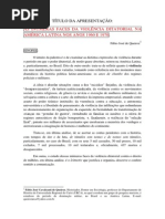 As Inúmeras Faces Da Violência Ditatorial Na América Latina Nos Anos 1960 e 1970