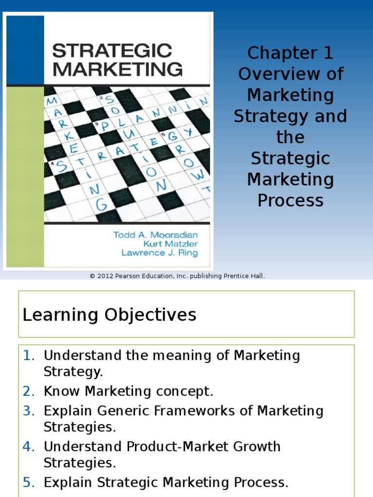 Chapter 1 - Strategic Marketing | PDF | Marketing Strategy | Strategic ...