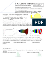 Calculus Section 7.2 Volume by Disk Method