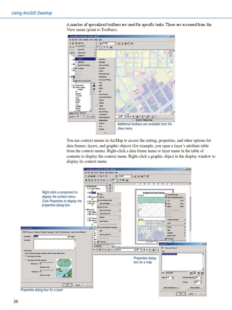 Using Arcgis Desktop: Additional Toolbars Are Available From The View ...