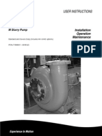 Pump User Instructions M Slurry