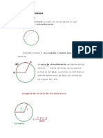 Longitud arco circunferencia