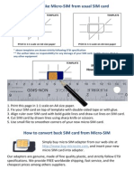 Micro Sim Template