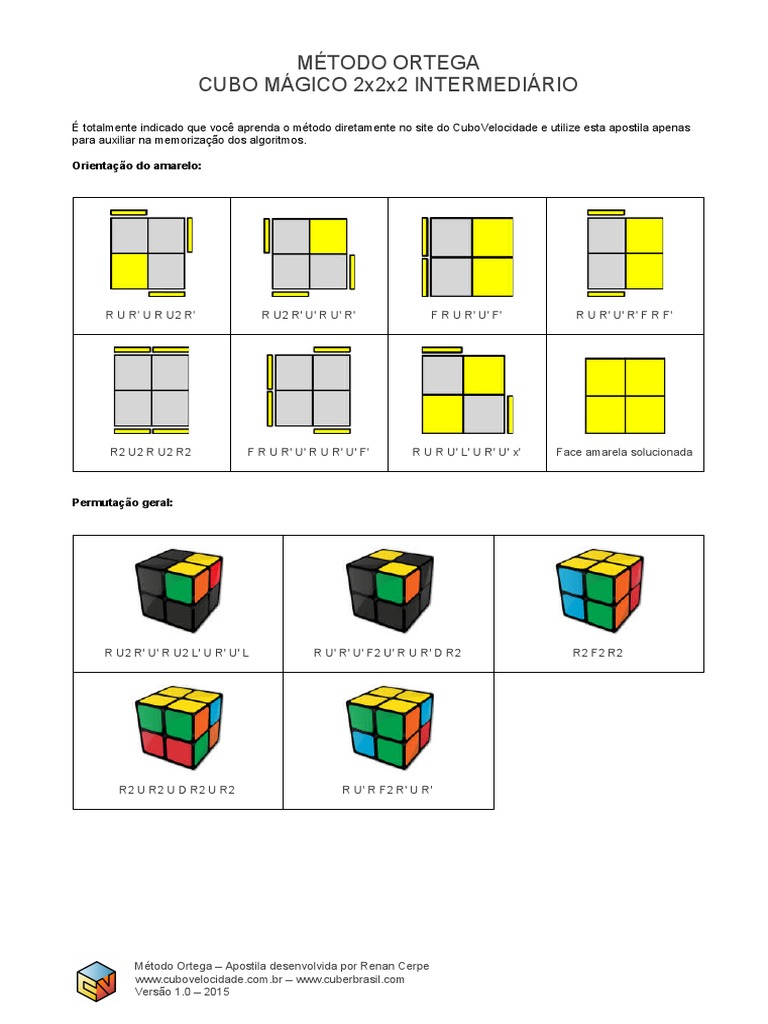 Aprenda como Resolver CUBO 2X2 rápido com o Método Ortega 