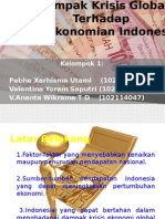 Dampak Krisis Global Terhadap Perekonomian Indonesia