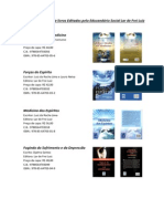 Tabela de Livros Editados Pelo Educandário Social Lar de Frei Luiz Agosto.2014