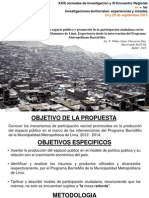 Participacion Ciudadana en el Programa BarrioMio, Lima