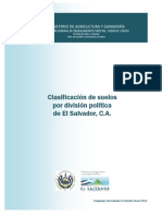 Clasificacion de Suelos Por Division Politica de El Salvador (1)