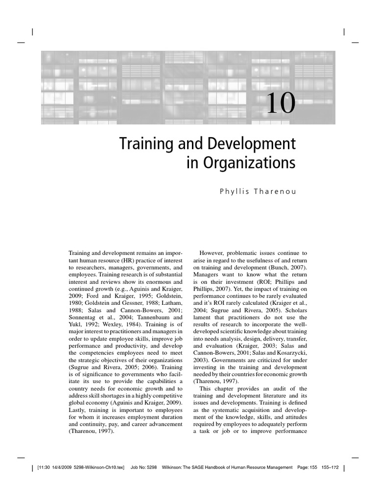Training and Development in HRM | PDF | Human Resource Management ...