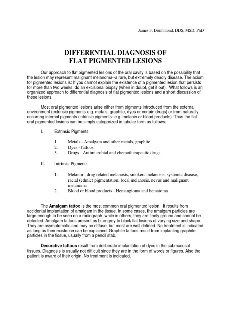 Amalgam Tattoo PDF Melanoma Neoplasms