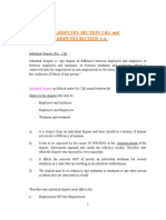 7ce13industrial Disputes and Individual Disputes Section 2 (K) & Section 2-A