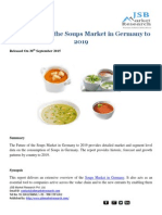 The Future of The Soups Market in Germany To 2019: Released On 30 September 2015
